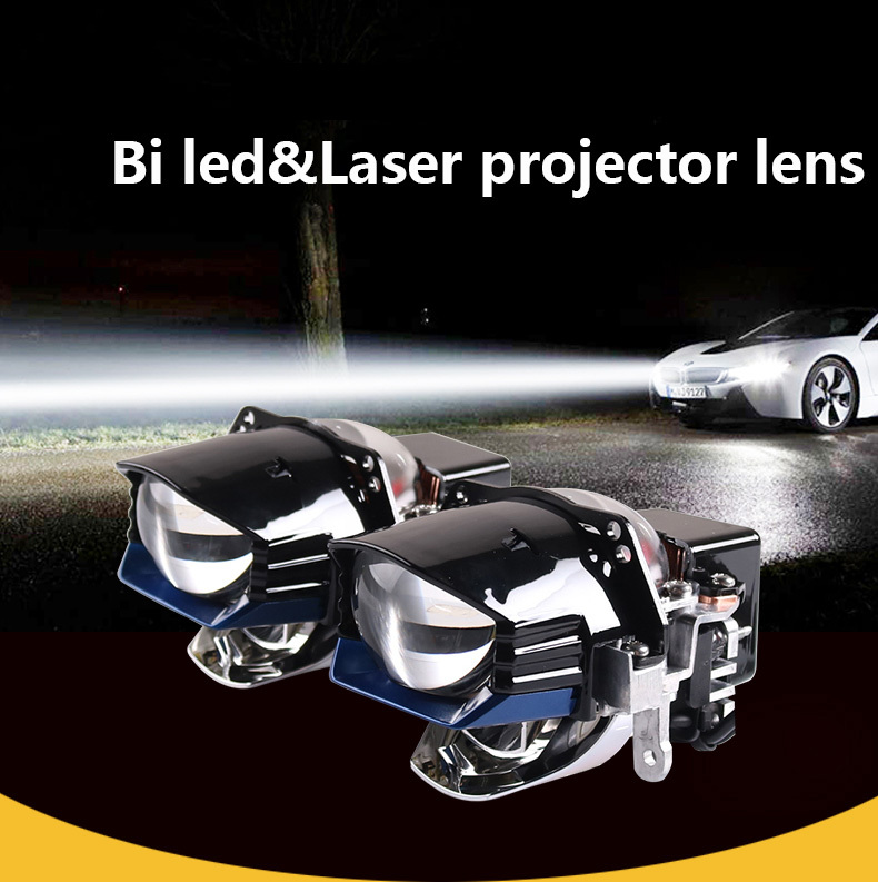 Sanvi Newest LK8 Car Bi LED Laser Projector lens Headlight 12V 5500k 100W Auto LED Projector Headlight Car Headlight Retrofit Automotive LED Lighting Parts  