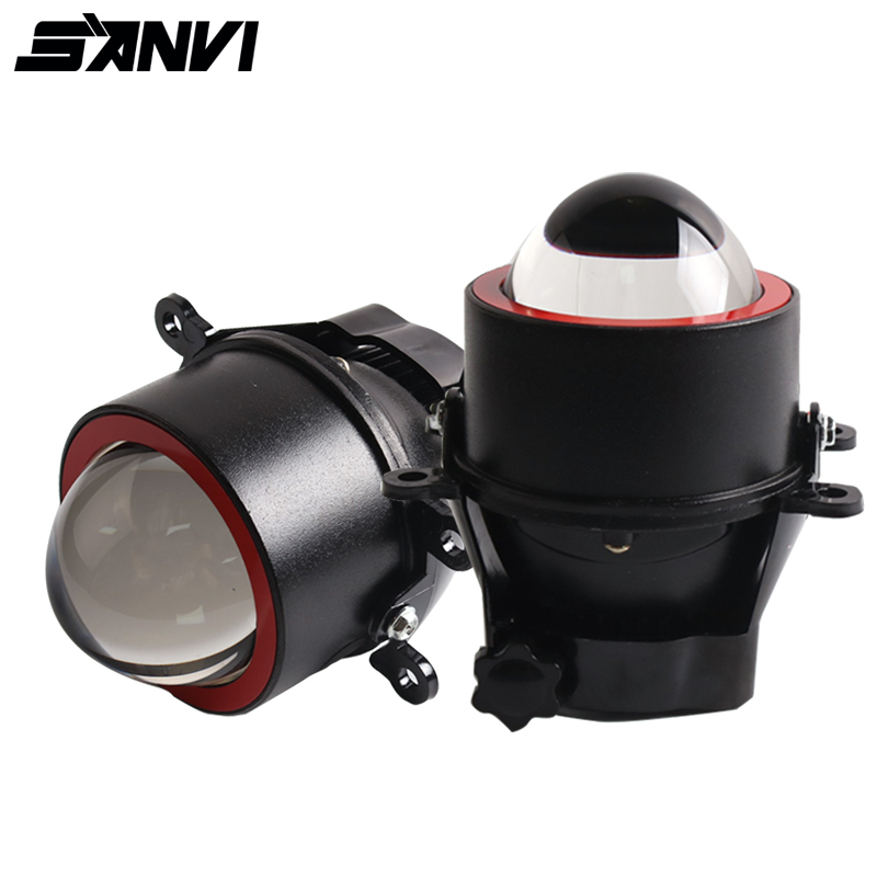 Sanvi New Arrivals 3.0 inch Bi Led Projector Lens Headlight 6000K Waterproof 36W LED Fog Light H1 H7 H11 3000K Car Fog Headlight  