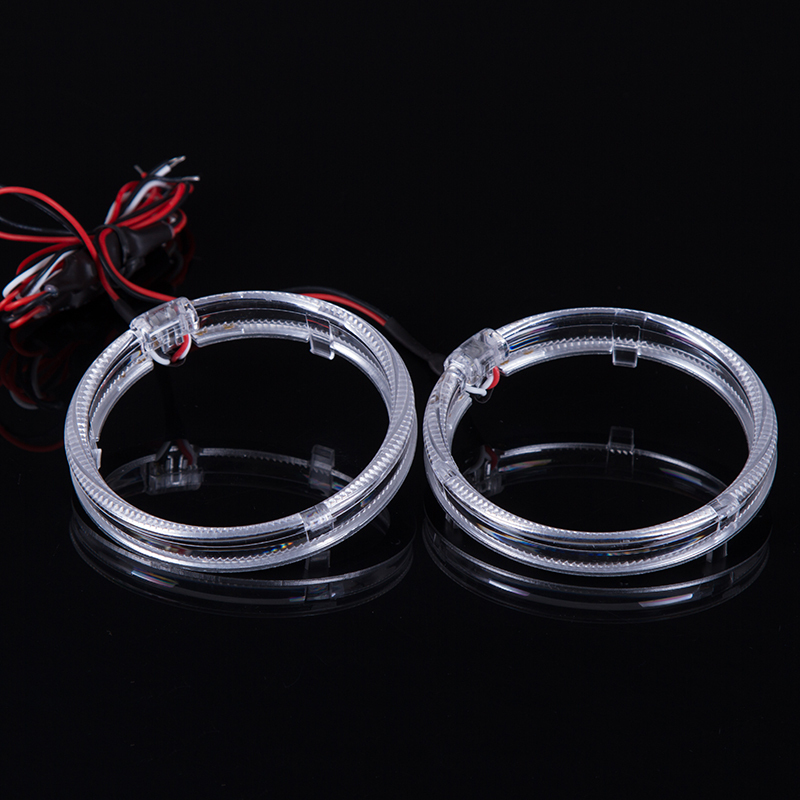 SANVI 2 PCS 80MM 95MM LED Angel eyes for 2.5 inches 3 inches MASK For 2.5inch 3inch Bi xenon&LED Projector Lens  
