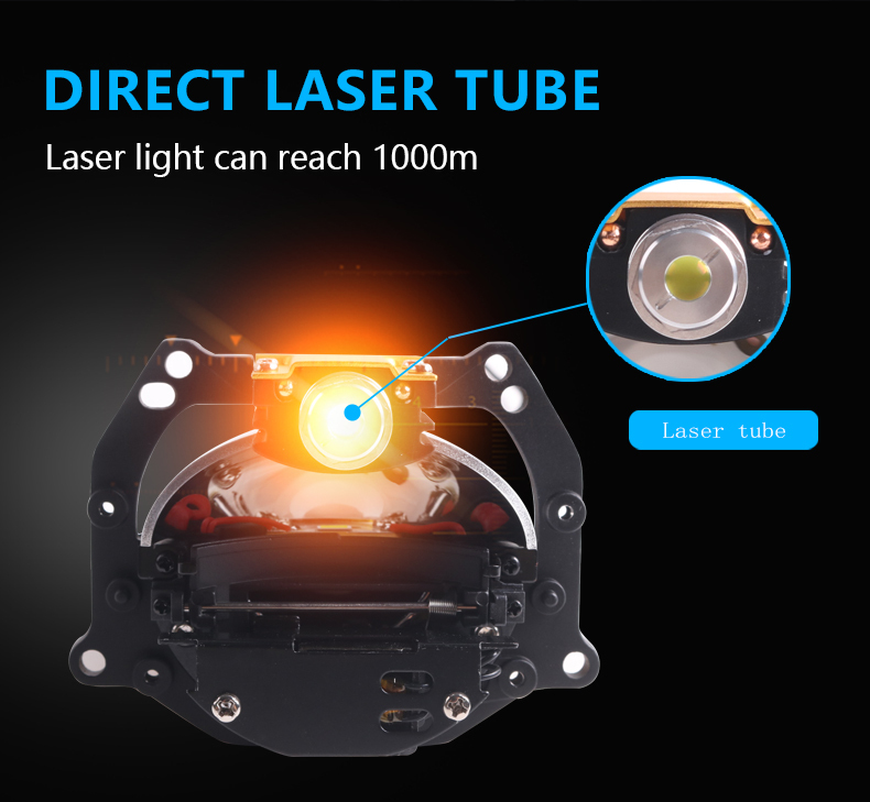 Sanvi Aozoom Factory New Technology High Power 72w 6000K Auto Headlight L70 Bi LED Laser Projector Lens Headlight Aftermarket Auto LED Headlamp  