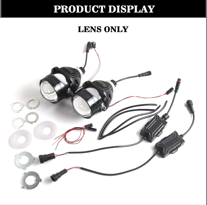 New Arrival 2.5 Inch LHD RHD S14 Bi LED Projector Lens Headlights 47w 5500k Automobile LED Headlamp for Car Factory Online Store  