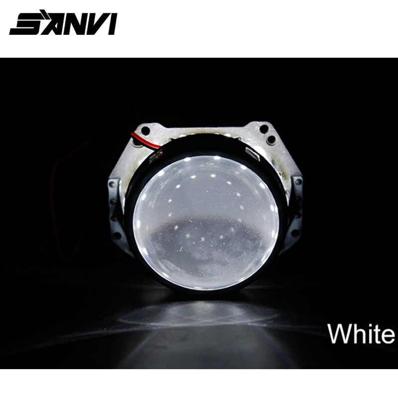Sanvi Demon Eye Led Light Devil Eyes For 3 2.5 Inch Car Head light Projector Lens Motorcycle HID Xenon Hella Q5 360 Degree SMD  