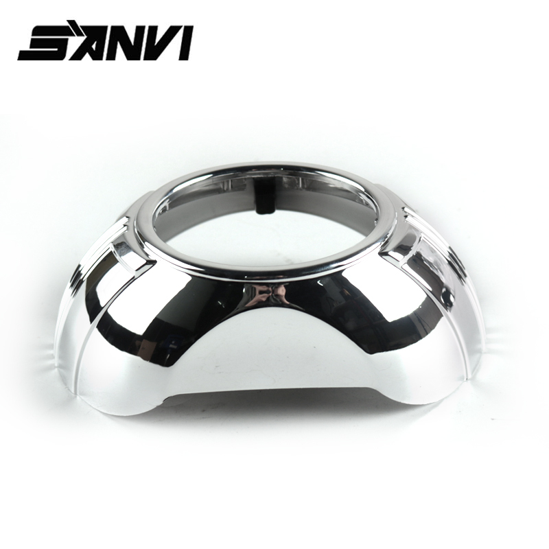 Sanvi Auto Lighting 3 Inch Silver Shroud for Led Projector Lens Headlight Xenon Projector Lens Headlight Aftermarket Auto Lights Accessories Other Auto Accessory  