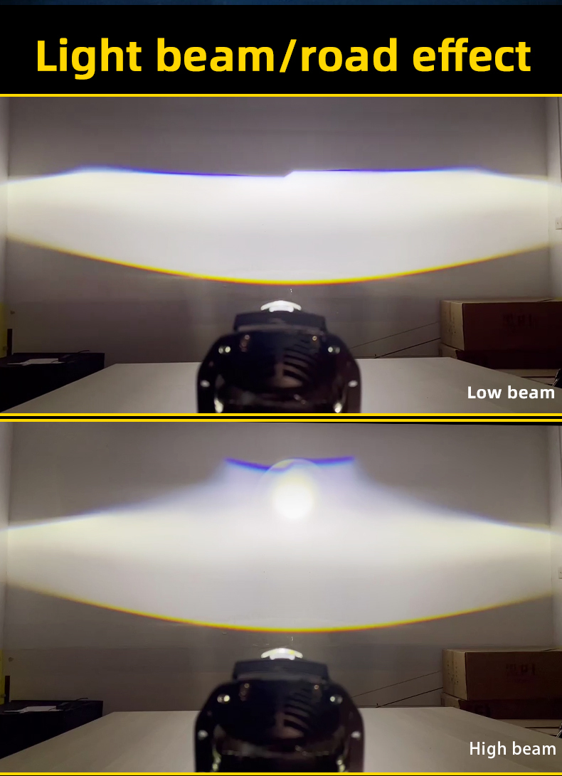 Sanvi Auto Lighting Factory 2.5 Inch S8L Direct Led Projector Lens Headlight 35w 45w 6000k Plug Play Nondestructive Automotive Lamp Retrofit Kits  
