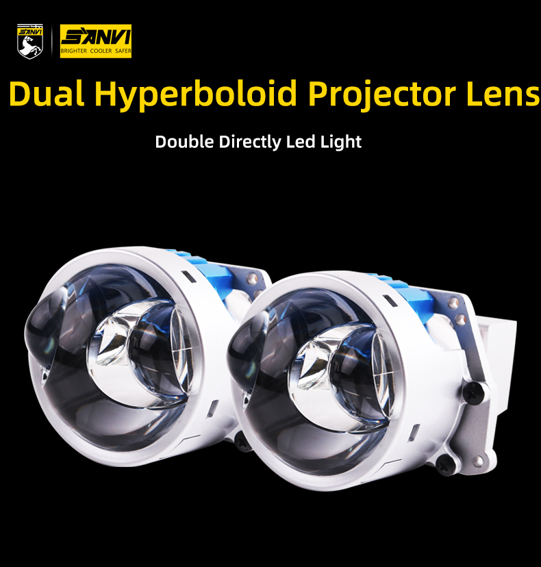 Factory Newest 3 Inch S16 Bi Led Projector Lens Headlight 55w 84w 6000k Aftermarket High Low Beam Automotive Auto Accessory Part  