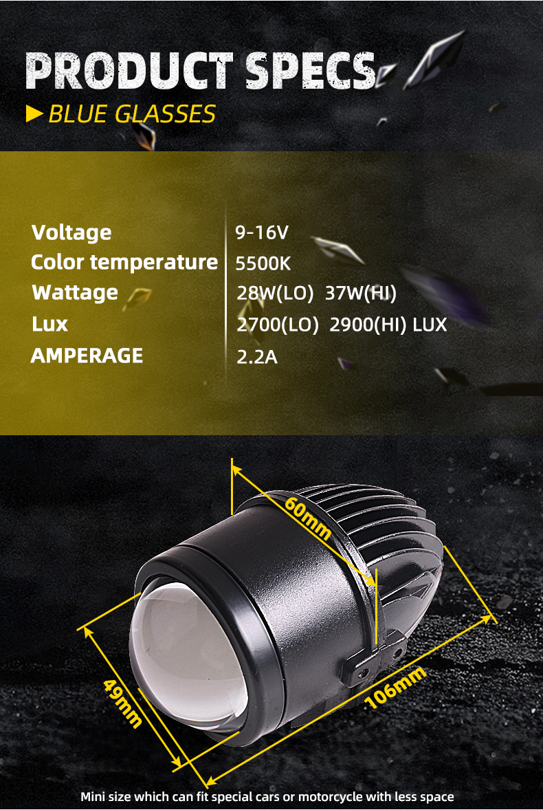 Sanvi automotive 2 inch led projector lens fog light 40w 6000K 3000k to choose fog lights for Levin Corolla cross, yaris  