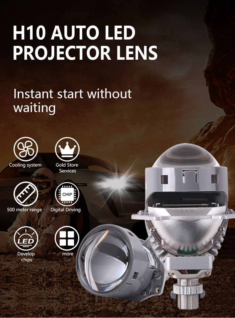 Sanvi auto lighting newest easy install 5500k 55w car bi led projector lens headlight 3.0 retrofit kits  