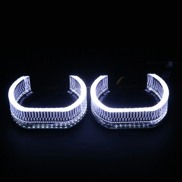 Sanvi New Arrival High Quality Angel Rings for 3 inch Xenon Led Projector Lens White Led Angel Eyes  