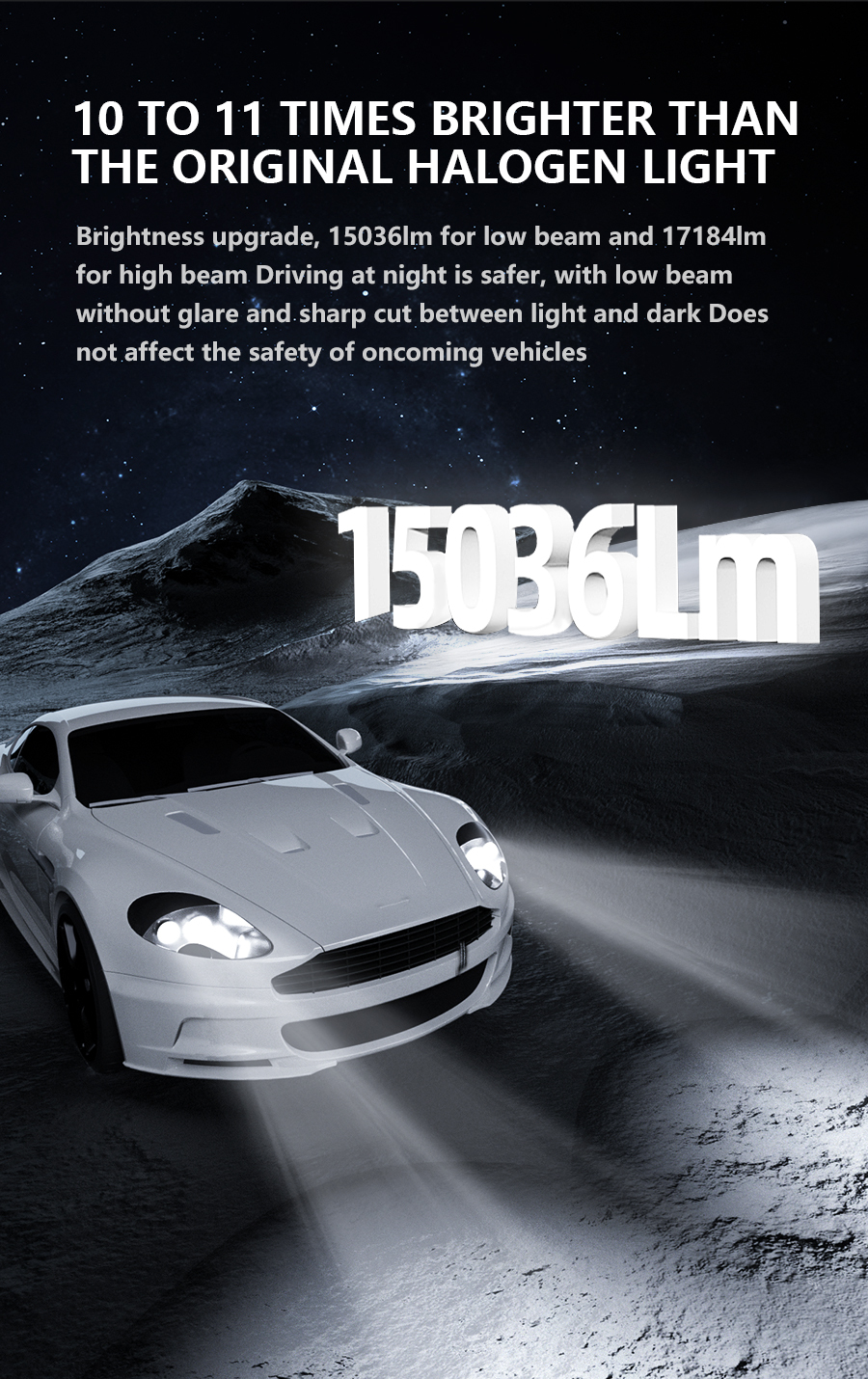 Sanvi new arrival oem odm 3 inch 68w 5500k 6000k auto car bi led projector lens headlight for universal cars  