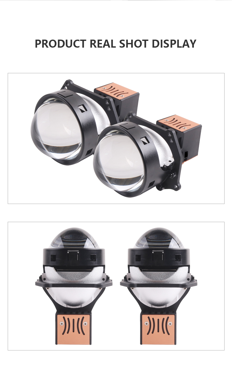 Sanvi auot lighting 3 inch L30 65w 5500k super bright high quality car bi led laser projector lens headlight conversion kits  