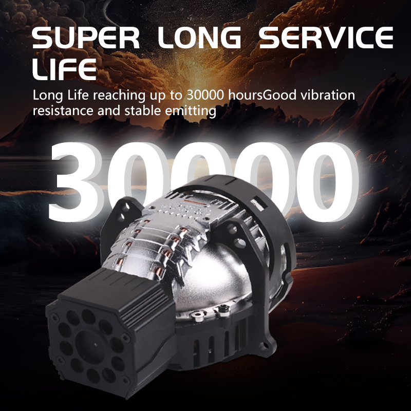 Sanvi new arrvial 3 inch 80w 6000k LKA 3 mini lens direct laser projector lens headlights aftermarket auto lighting systems  