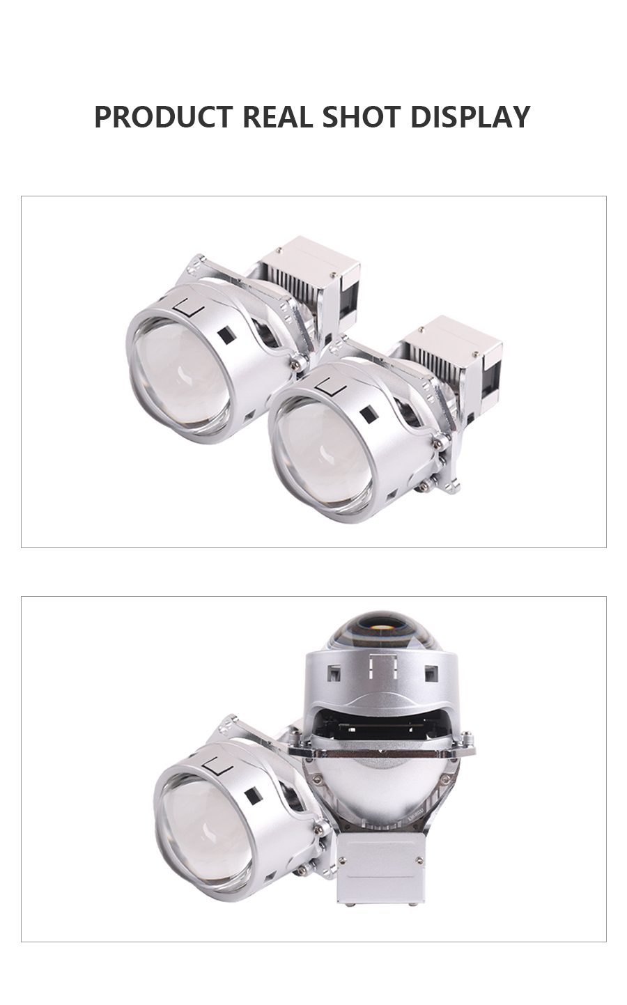Sanvi new auto lighting system 3 inch L50MAX bi led projector lens headlights 60w-67w 6000K car laser projector lens 3.0  