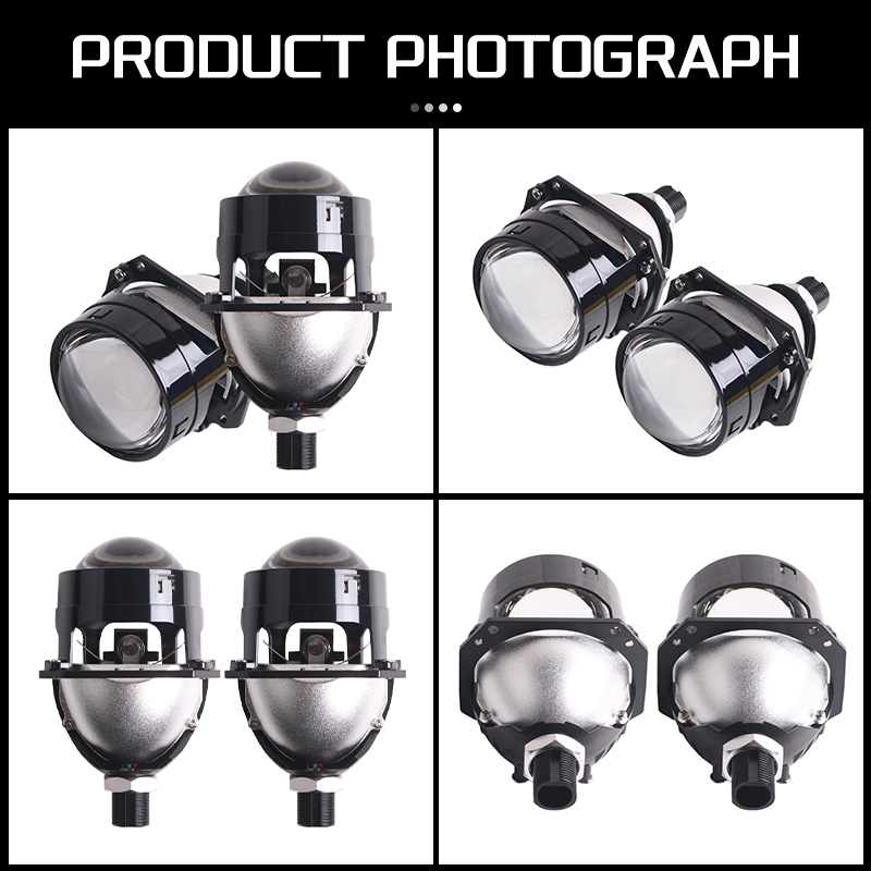 Sanvi 2024 New Arrival 2.5 inch S6 Pro Led Projector Lens 5500K 48W Single Reflector Lossless Led Lens for Car  