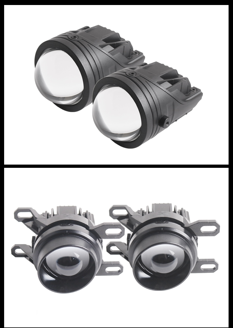 Sanvi new high quality 2 inch 12v 35w 40w 5500k car F20 led projector fog lens light upgrading  