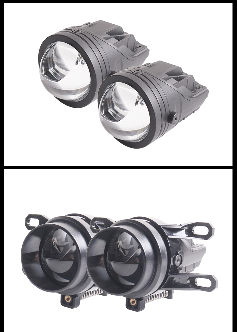 Sanvi auto lights aftermarketnew high quality 2 inch 12v 35w 40w 5500k car F21 led projector fog lens light upgrading  