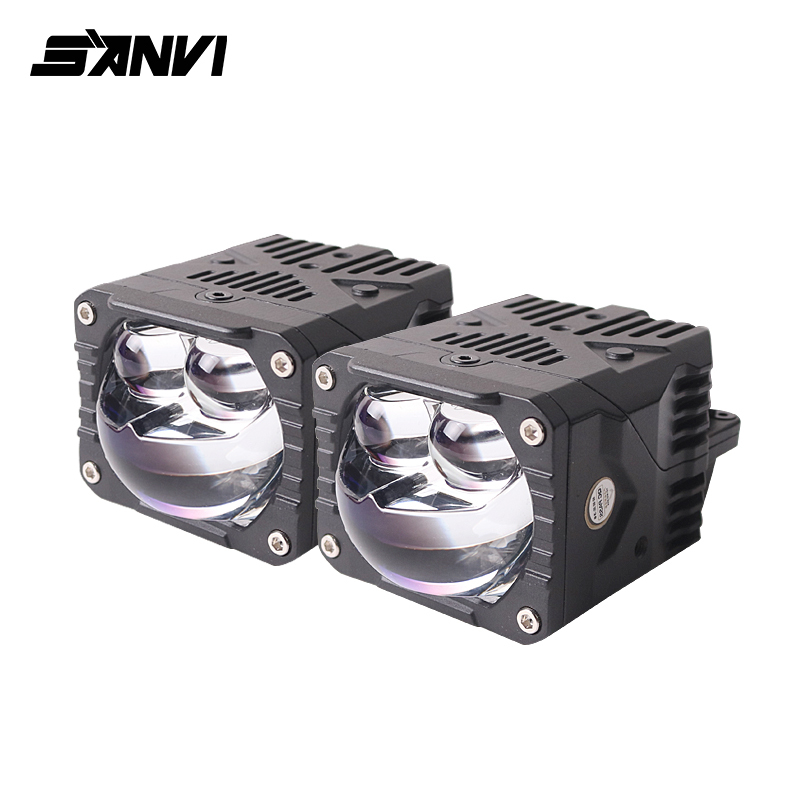 SANVI brand new arrival 12v 33w 55w  5500k S15 motorcycle led spotlight work light  