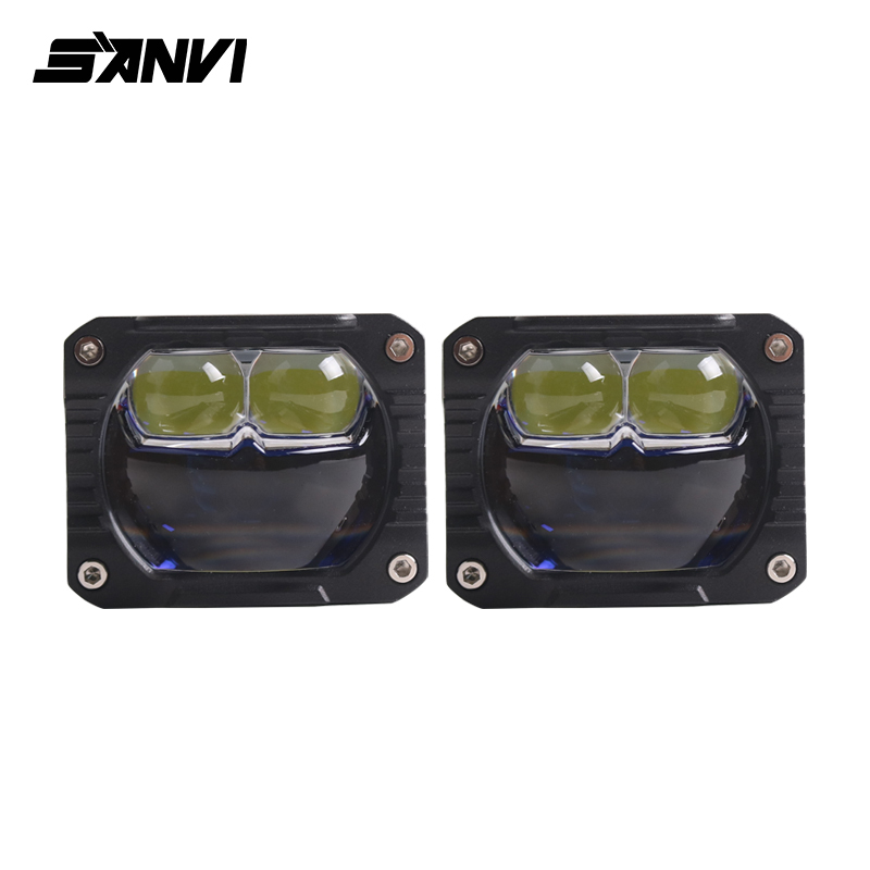 SANVI brand new arrival 12v 33w 55w  5500k S15 motorcycle led spotlight work light  