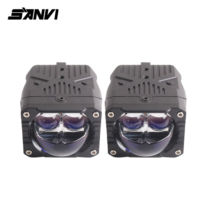 SANVI brand new arrival 12v 33w 55w  5500k S15 motorcycle led spotlight work light  