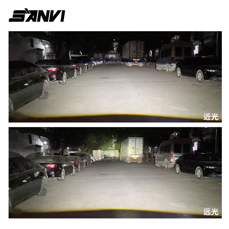 SANVI brand new arrival 12v 33w 55w  5500k S15 motorcycle led spotlight work light  