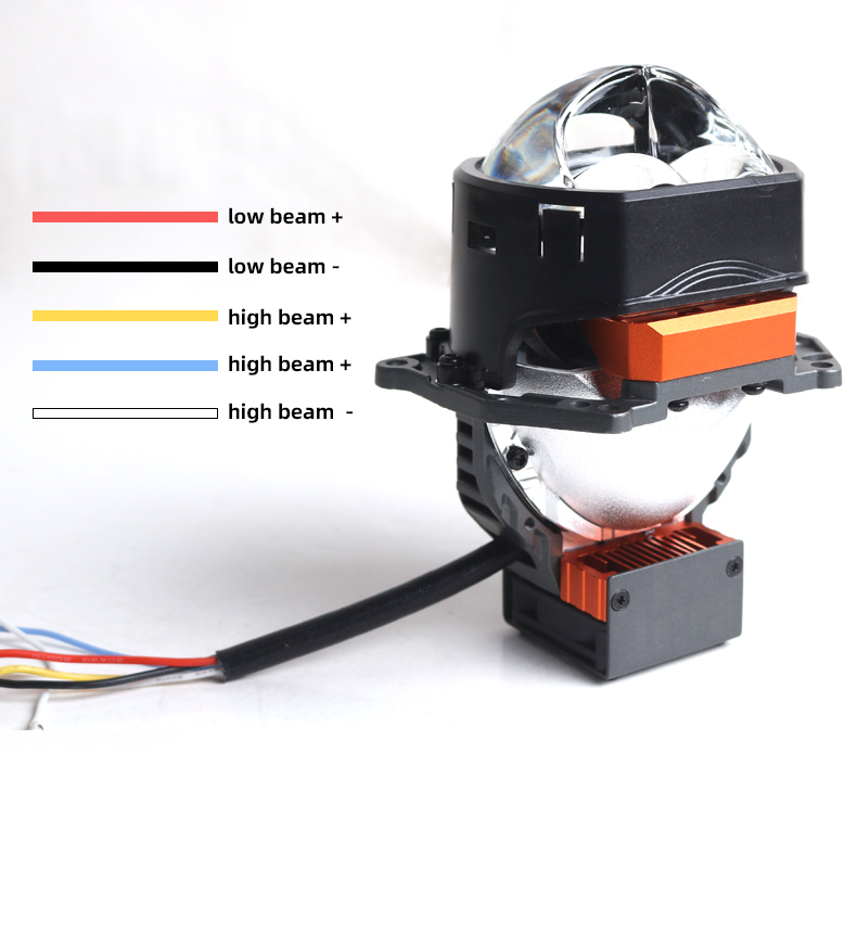 Super bright automotive lighting sysetm wholesale high quality new arrival 3 inch 12v 48w 76w 6000k SU7 car led projector lens headlights   