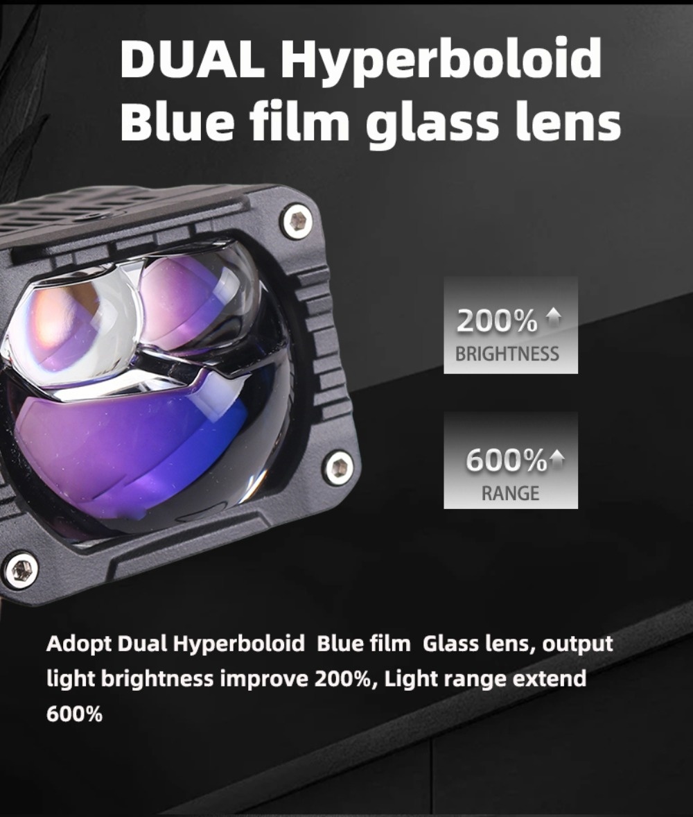 SANVI brand new arrival 12v 33w 55w  5500k S15 motorcycle led spotlight work light fog lamp led flash light for moto  