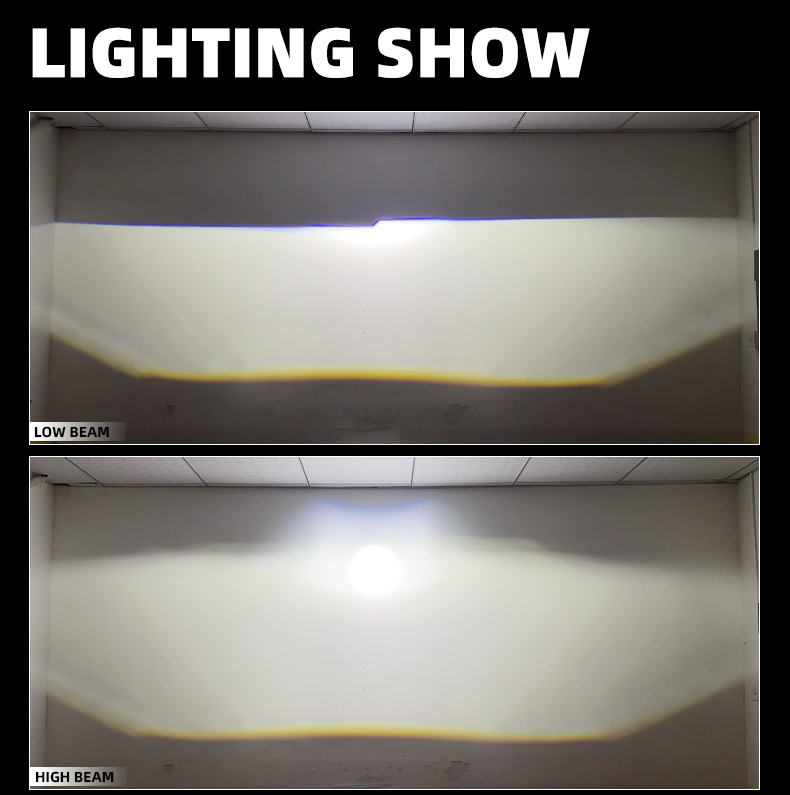 Sanvi Auto Lights High Quality 48 Watt 5500K 2.5 Inch S62 Bi LED Projector Lens Headlight Lamp for Car Motorcycle Light  