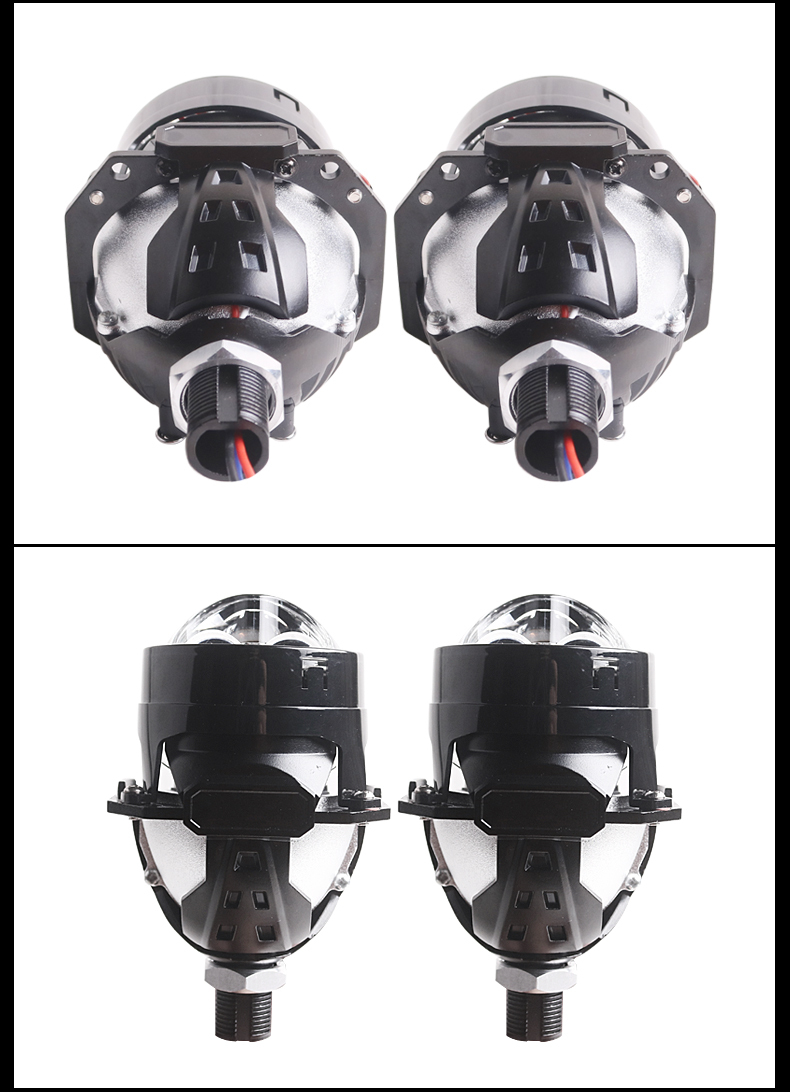 Sanvi Auto Lights High Quality 48 Watt 5500K 2.5 Inch S62 Bi LED Projector Lens Headlight Lamp for Car Motorcycle Light  