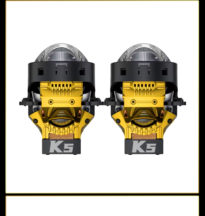 Sanvi KUIJIA Armor Series Especially for Agents Abroad 3 inch Size 70W 6000K K5 LED Projector Lens Headlights Upgrading Retrofit Kits for Car Motorcycle Headlights  