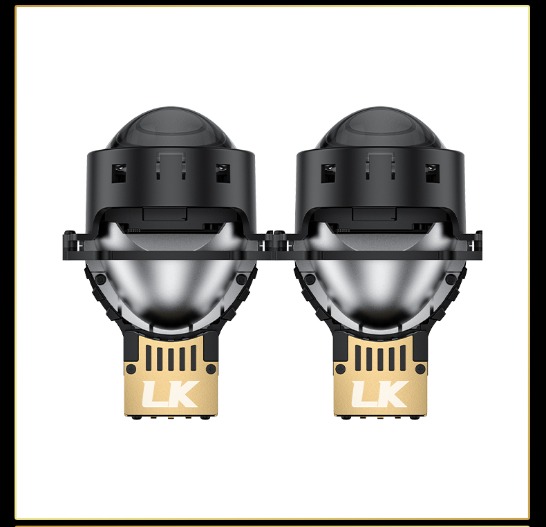 Sanvi KUIJIA Armor Series Especially for Agents Abroad 3 inch Size 75W 6000K LK Auto Bi LED Projector Lens Headlights Upgrading Retrofit Kits for Car Motorcycle Headlights  