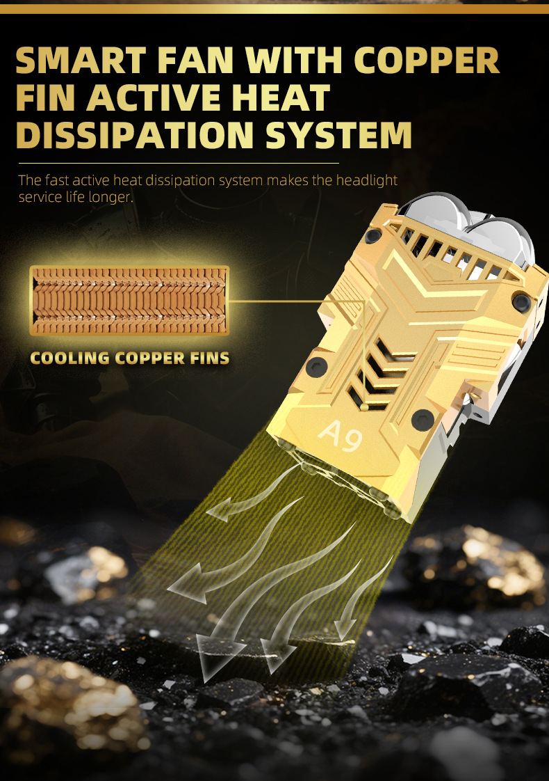 New arrival 1.5 1.6 inch 55W 6000K 4300K A9 matrix bi led projector lens headlight modules for car motorcycle headlights retrofit kits  