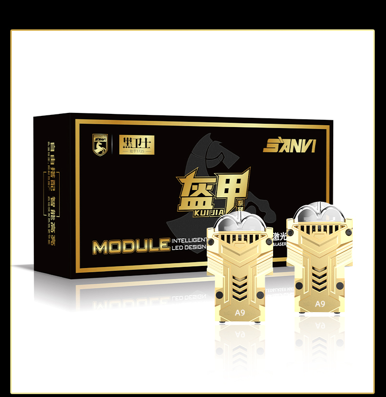 New arrival 1.5 1.6 inch 55W 6000K 4300K A9 matrix bi led projector lens headlight modules for car motorcycle headlights retrofit kits  