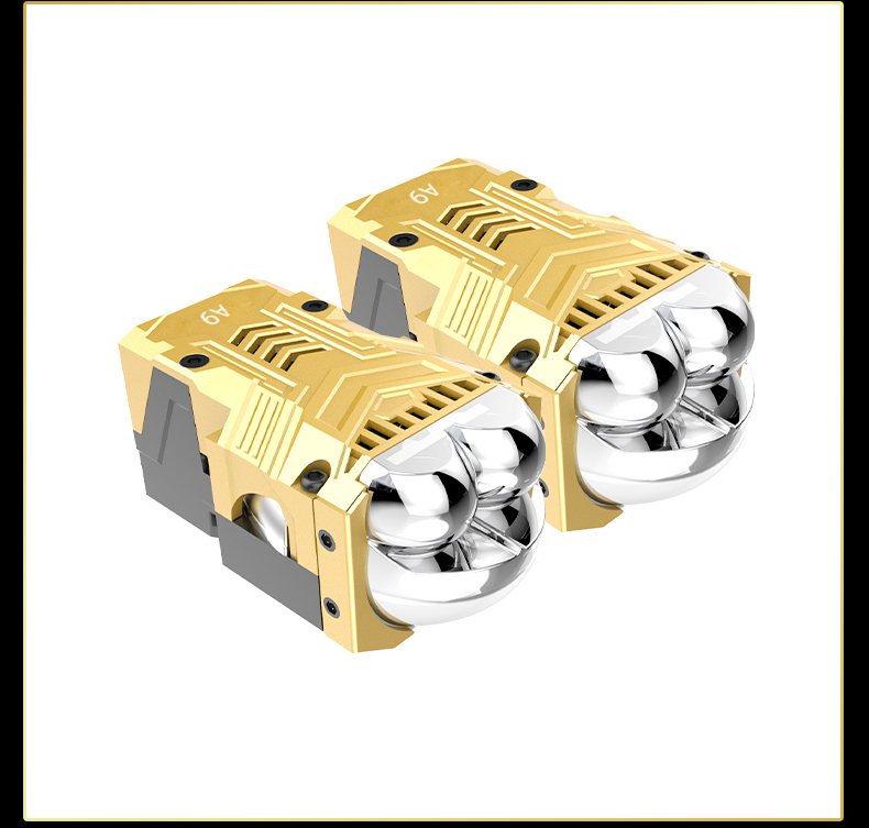 New arrival 1.5 1.6 inch 55W 6000K 4300K A9 matrix bi led projector lens headlight modules for car motorcycle headlights retrofit kits  