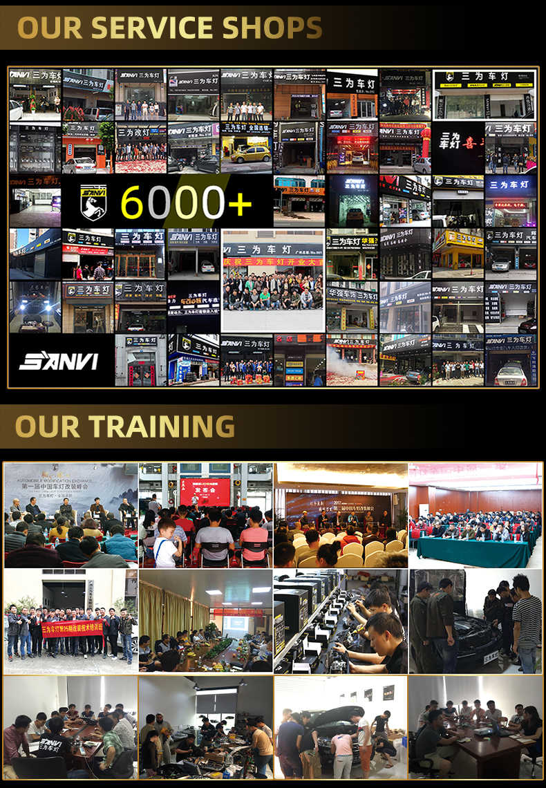 Sanvi KUIJIA Armor Series Especially for Agents Abroad 3 inch Size 55W 6000K K3 LED Projector Lens Headlights Upgrading Retrofit Kits for Car Motorcycle Lights  