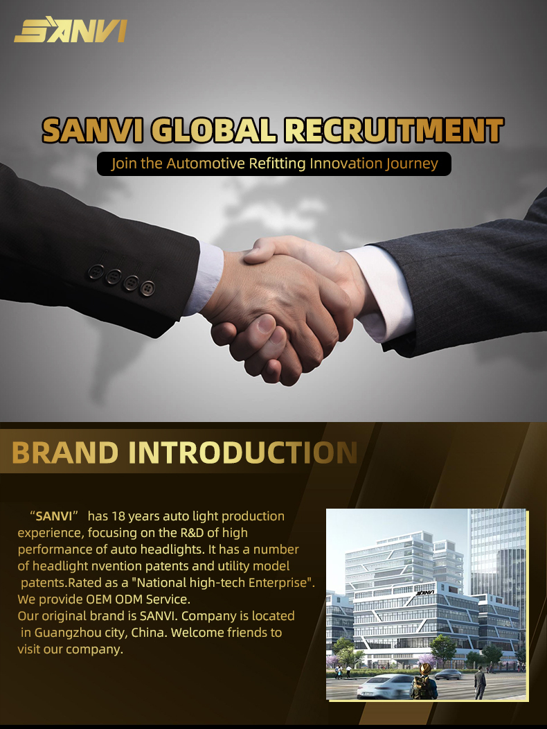 Sanvi KUIJIA Armor Series Especially for Agents Abroad 3 inch Size 90W 6000K K9 LED Projector Lens Headlights Upgrading Retrofit Kits for Car Motorcycle Headlights  