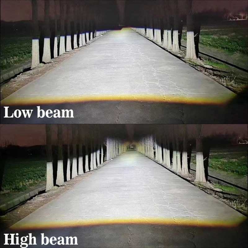 Sanvi Auto Lights A11MAX Upgraded Double Direct Dual Lens 3 Inch Bi LED Projector Lens Headlights High Power 58W-64W Car Lamp  