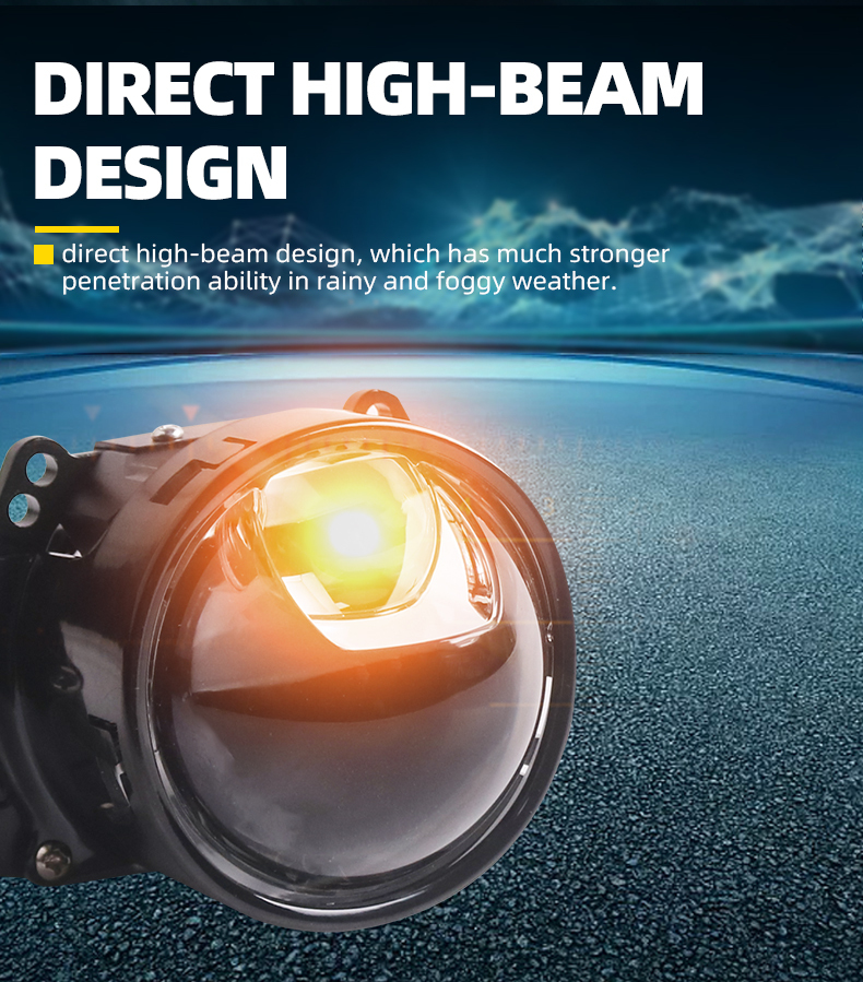 Sanvi aftermarket auto lighting systems 3 inch LK81 car led projector lens headlights 45w 70w 6000k super bright auto light factory from China  