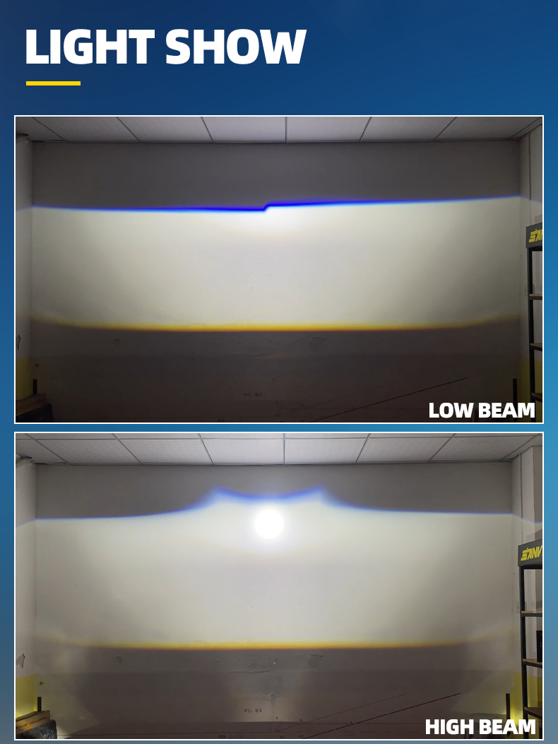 Sanvi aftermarket auto lighting systems 3 inch LK81 car led projector lens headlights 45w 70w 6000k super bright auto light factory from China  