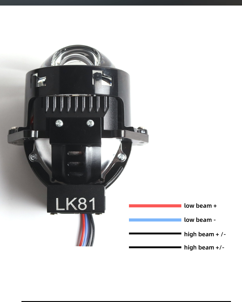 Sanvi aftermarket auto lighting systems 3 inch LK81 car led projector lens headlights 45w 70w 6000k super bright auto light factory from China  