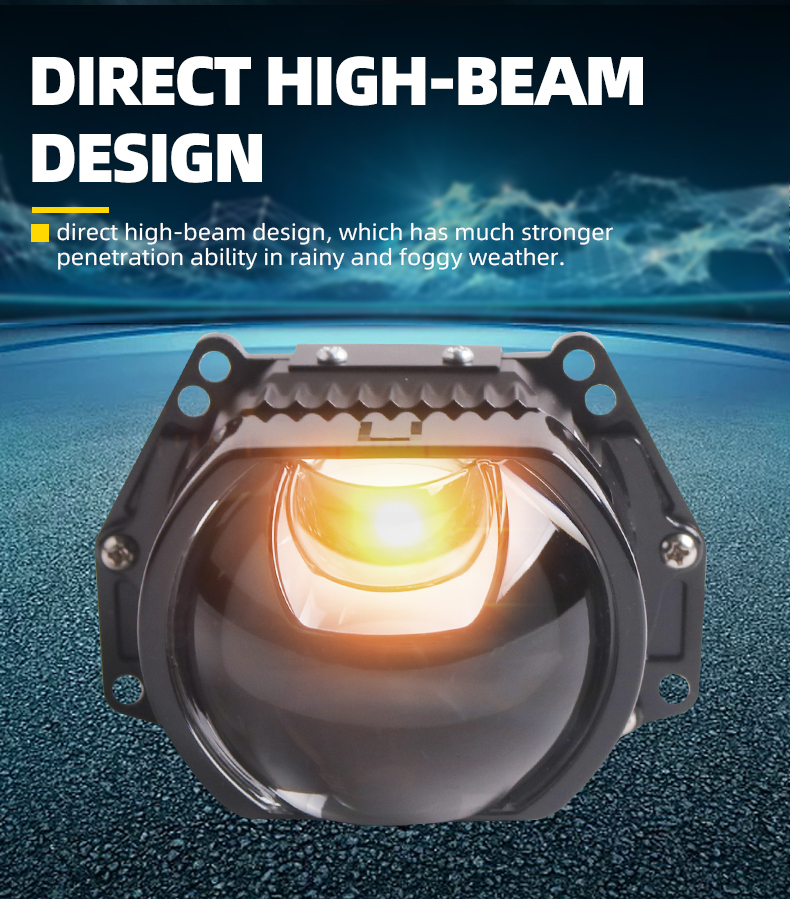 Sanvi aftermarket auto lighting systems universal fitting 3 inch LK81S car led projector lens headlights 45w 70w 6000k super bright auto light factory from China  