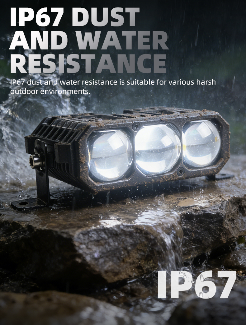 Sanvi Automotive LED Lamps S30 Car Light 60W Low 90W High Beam 6000K White Light - Grille/Head/Fog/Work/Driving Lights  