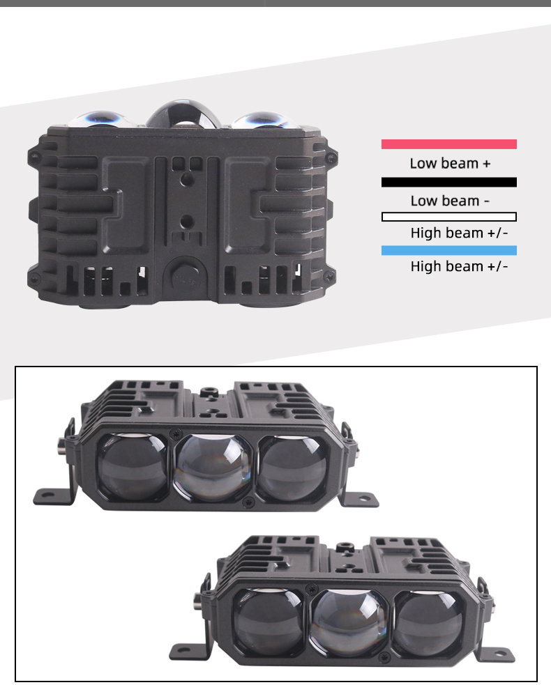 Sanvi Automotive LED Lamps S30 Car Light 60W Low 90W High Beam 6000K White Light - Grille/Head/Fog/Work/Driving Lights  