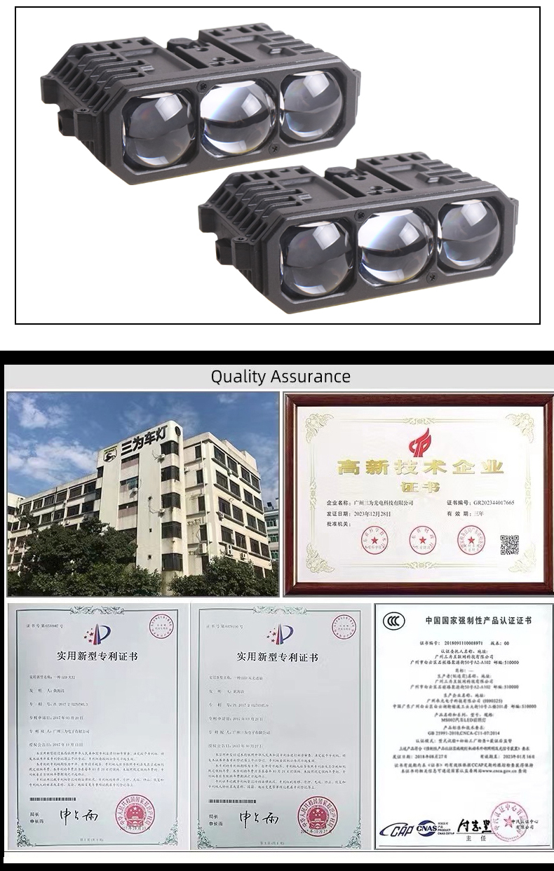 Sanvi Automotive LED Lamps S30 Car Light 60W Low 90W High Beam 6000K White Light - Grille/Head/Fog/Work/Driving Lights  