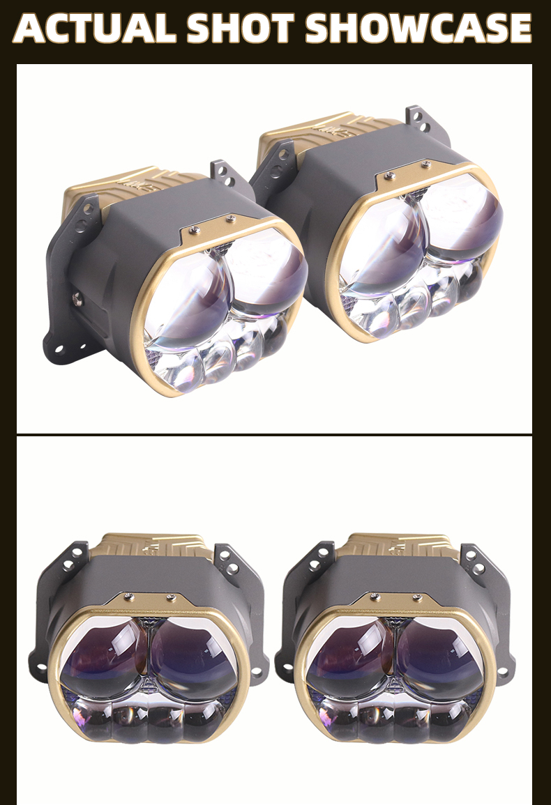Sanvi auto lighting factory new arrival L600S 63w 6000k 3 inch matrix auto car led projector lens headlight high power super bright aftermarket auto lamps