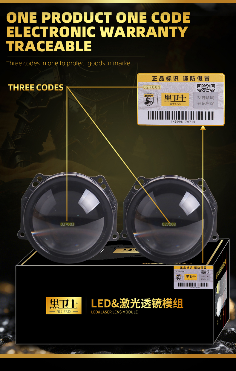 Aftermarket auto lightng systems 3 inch 92w 6000k T2R prism bi led projector lens headlight retrofit conversion kits for car lights  