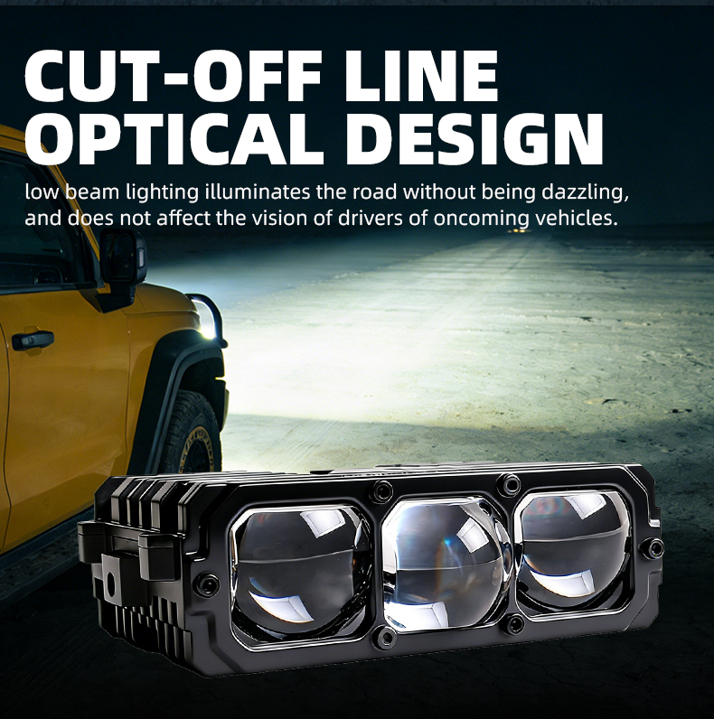 Sanvi official auto lighting factory new arrival S318 led grill grille light driving working lamp 75w 6000k super bright waterproof automotive lighting system in China