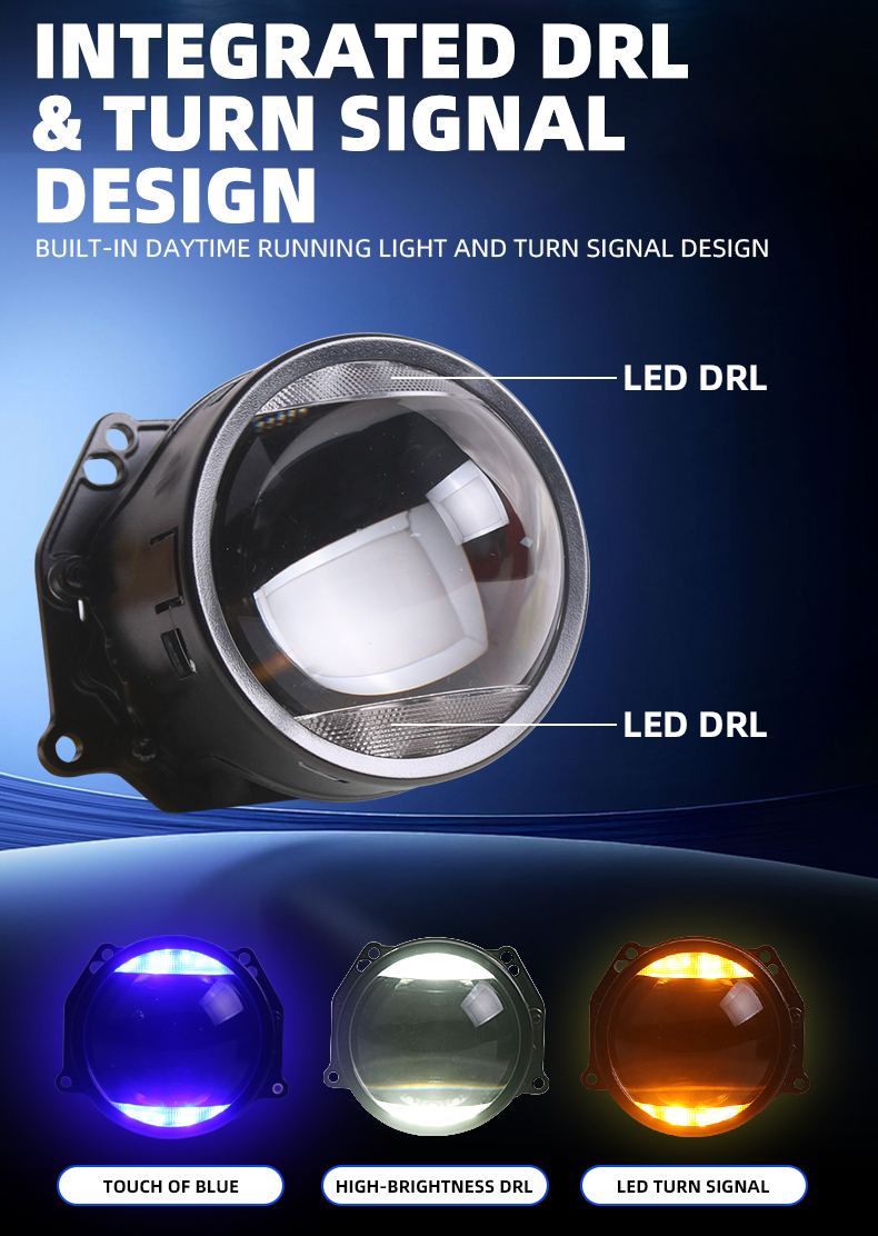 Sanvi official auto lighting factory 3 inch h4 h7 9005 S50 bi led projector lens headlights aftermarket automotive led headlights for car motorcycle headlights  