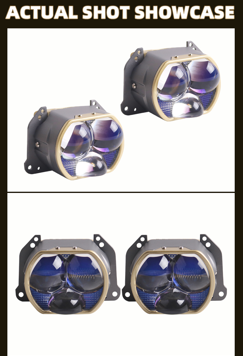 Sanvi aftermarket auto lighting system 42w 55w 6000k 3 inch L300S led projector lens headlights for car motorcycle headlight upgrading retrofit kits  