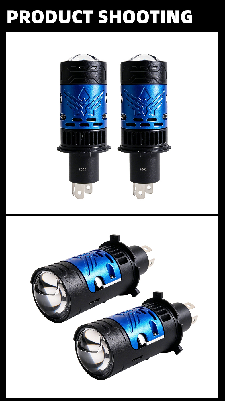 Sanvi auto lighting system 48w 65w 5500k high power H4 mini led projector lens headlight bulbs for car and motorcycle lights  