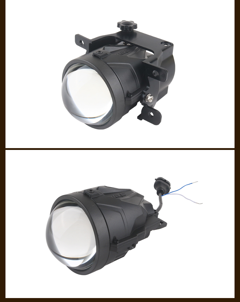 Sanvi auto lighting wholesale factory 3 inch F31 35w 3 color 3000k 4300k 5500k led projector lens fog lights for toyota honda fog lights upgrading  