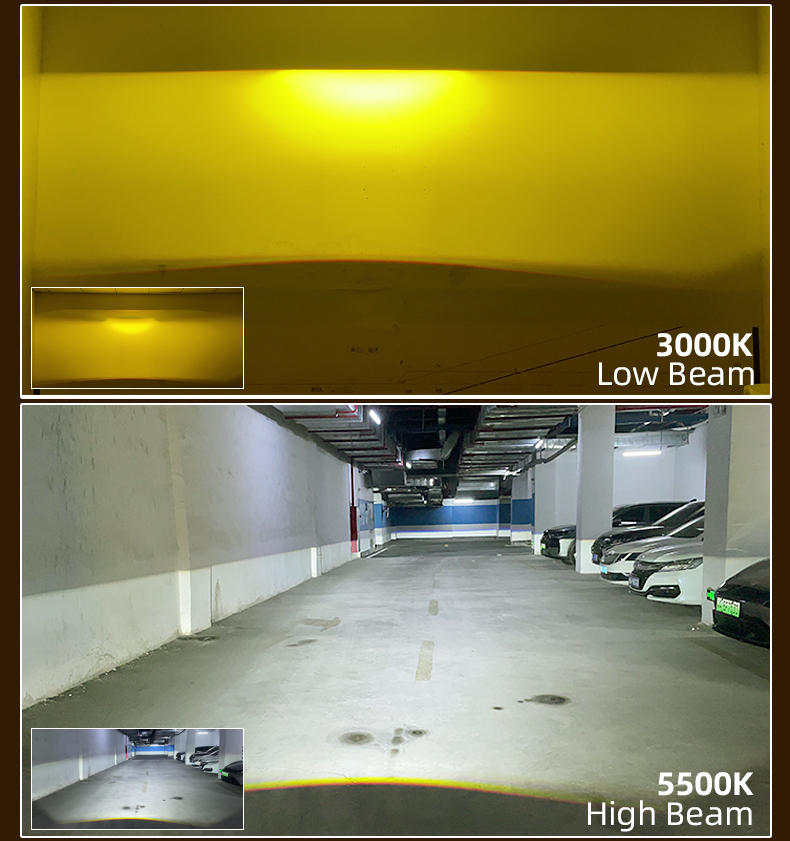 Sanvi auto lighting wholesale factory 3 inch F31 35w 3 color 3000k 4300k 5500k led projector lens fog lights for toyota honda fog lights upgrading  